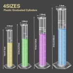 Aeseusia Graduated Cylinders Set with Pipettes and Funnel