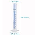 10-Pack Clear 100ml Graduated Measuring Cylinders