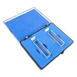 QWORK 3/8" Quartz Cuvettes for Spectrophotometers, 2 Pcs