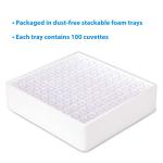 Polystyrene Square Cuvettes, 4.5mL Capacity (500 Count)
