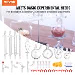 VEVOR 32-Piece Lab Glassware Distillation Kit 1000ml