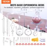 VEVOR 29-Piece Lab Glassware Distillation Kit 1000ml
