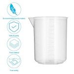 18 Pack 1000 ml Plastic Graduated Beakers