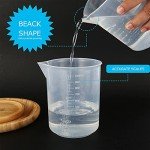 18 Pack 1000 ml Plastic Graduated Beakers