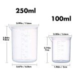 5-Size Plastic Beaker Set with Droppers