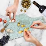 Lunarable Science Themed Glass Cutting Board