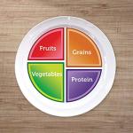 MyPlate Portion Control Nutrition Plates (4-pack)