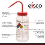 EISCO 500ml Acetone Wash Bottle, Color Coded
