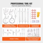 VEVOR 32-Piece Lab Glassware Distillation Kit 1000ml