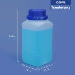 34oz Plastic Lab Chemical Reagent Bottles (5-Pack)