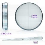 20 Sterile Petri Dishes with Lids and Pipettes