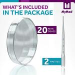 20 Sterile Petri Dishes with Lids and Pipettes