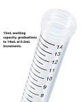 Globe Scientific 15mL Centrifuge Tubes Pack of 500