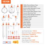 VEVOR 29-Piece Lab Glassware Distillation Kit 1000ml
