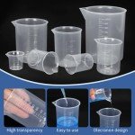 Plastic Beaker Set with 20 Droppers - 7 Sizes