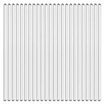 12-Inch Round Glass Stirring Rod - 24 Pack