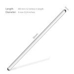 12-Inch Round Glass Stirring Rod - 24 Pack