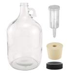 1 Gallon Glass Fermenting Jug with Airlock Set