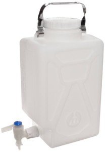 Nalgene 9L Rectangular Fluorinated Carboy with Spigot