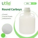 10L Round Plastic Jug with Handle and Cover
