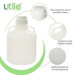 10L Round Plastic Jug with Handle and Cover