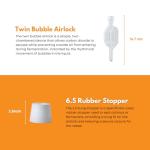 1 Gallon FastRack Glass Wine Fermenter with Airlock