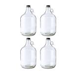FastRack 1 Gallon Glass Beer Jug - 4 Pack