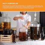 3 Gallon Glass Carboy for Lab Use