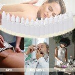 50-Pack 10ml Plastic Eye Dropper Bottles