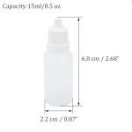 2 Pack 15ml Plastic Travel Dropper Bottles