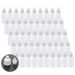 50PCS 15ML Plastic Dropper Bottles with Caps