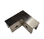 90° Shower Glass Clamp - Durable Brushed Nickel