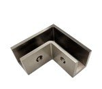90° Shower Glass Clamp - Durable Brushed Nickel