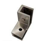 90° Shower Glass Clamp - Durable Brushed Nickel