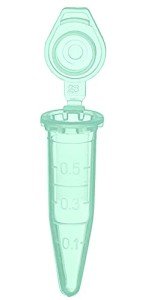 1000PCS Green Polypropylene Microcentrifuge Tubes 0.5ml