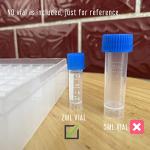 LLERRA 2 ML Cryovial Storage Box for 81 Tubes