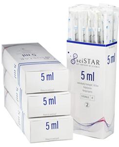 SciStar Sterile 5mL Polystyrene Serological Pipettes