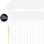 25Pcs Disposable 1ML Plastic Pipettes for Labs