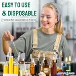 25Pcs Disposable 1ML Plastic Pipettes for Labs