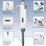 Huwazine 3 Micropipette Kit with Pipette Stand & Tips