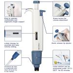 Huwazine Adjustable Micropipette 1-5ml, Single Channel