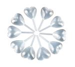 50pcs Clear Heart-Shaped 4ml Liquid Dropper Pipettes