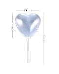 50pcs Clear Heart-Shaped 4ml Liquid Dropper Pipettes