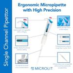 Nero Ergonomic Adjustable Single Channel Micropipette