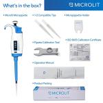 Microlit Adjustable Single-Channel Pipette 10-100µL