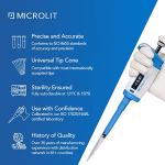 Microlit Adjustable Single-Channel Pipette 10-100µL