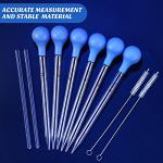 Weewooday Graduated Glass Droppers with Rubber Tops