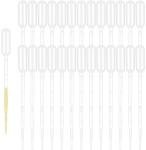 120PCS 1ML Plastic Transfer Pipettes - Clear Dropper