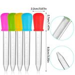 10 Pack Silicone Liquid Pipettes with Bulb Tip