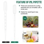 120PCS 1ML Plastic Transfer Pipettes - Clear Dropper